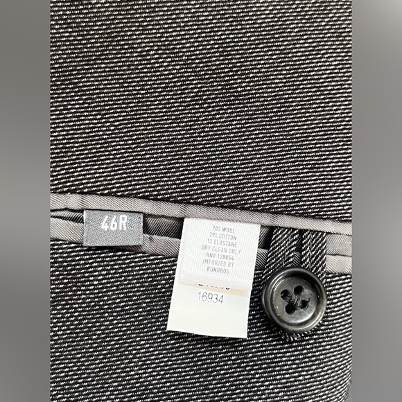 Bonobos Blazer Men’s 46R Slim Fit 2 Button Wool Blend Lanificio Comero Flexor - Picture 7 of 8